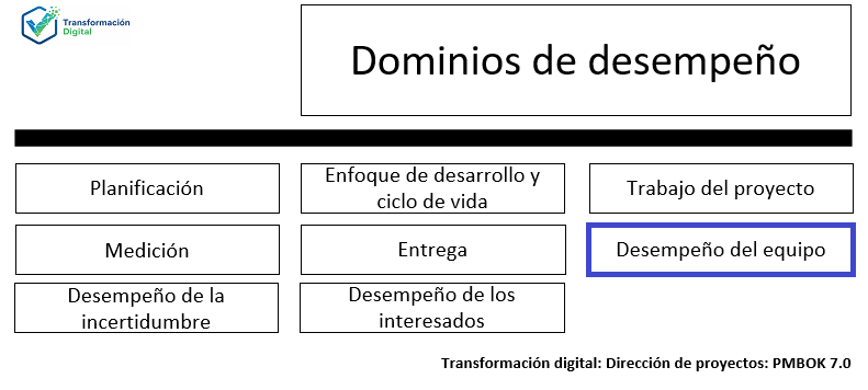 El dominio de desempeño del equipo